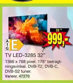 Harald Nyborg TV LED-3285 32” tilbud