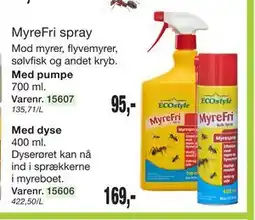 Harald Nyborg MyreFri spray tilbud