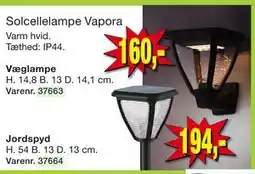 Harald Nyborg Solcellelampe Vapora tilbud