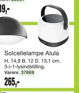 Harald Nyborg Solcellelampe Alula tilbud