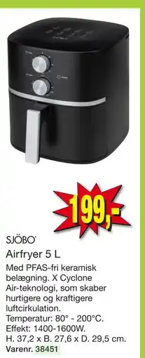 Harald Nyborg Airfryer 5 L tilbud