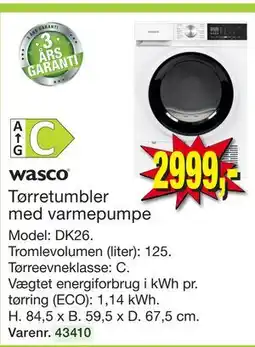 Harald Nyborg Tørretumbler med varmepumpe tilbud