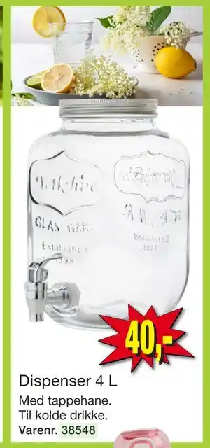 Harald Nyborg Dispenser 4 L tilbud
