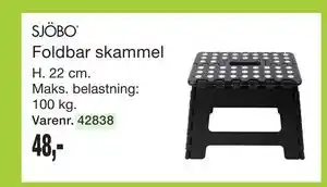 Harald Nyborg SJÖBO Foldbar skammel tilbud