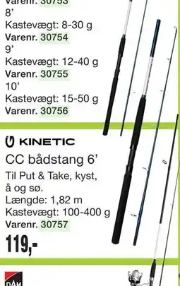 Harald Nyborg KINETIC CC bådstang 6’ tilbud