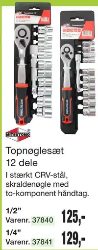 Harald Nyborg Topnøglesæt 12 dele tilbud