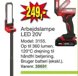 Harald Nyborg Arbejdslampe LED 20V tilbud