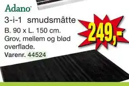 Harald Nyborg Adano 3-i-1 smudsmåtte tilbud