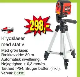 Harald Nyborg Krydslaser med stativ tilbud