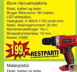 Harald Nyborg Bore-/skruemaskine tilbud