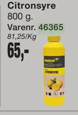 Harald Nyborg Citronsyre tilbud