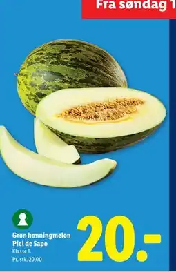 Lidl Grøn honningmelon Piel de Sapo tilbud