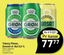 Fakta Tyskland Tuborg Pilsner, Sunsæt el. Nul 0,0% tilbud