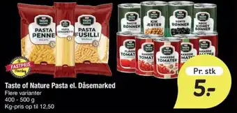 Taste of Nature Pasta el. Dåsemarked