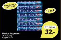 Fakta Tyskland Mentos Peppermint tilbud