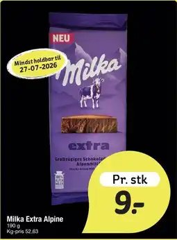 Fakta Tyskland Milka Extra Alpine tilbud