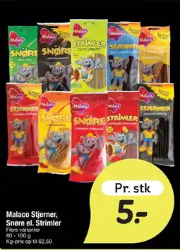 Fakta Tyskland Malaco Stjerner, Snøre el. Strimler tilbud