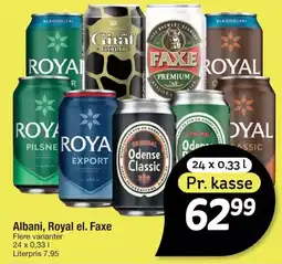 Fakta Tyskland Albani, Royal el. Faxe tilbud