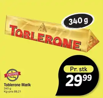 Fakta Tyskland Toblerone Mælk tilbud
