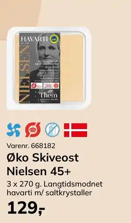 Dagrofa Food Service Øko Skiveost Nielsen 45+ tilbud