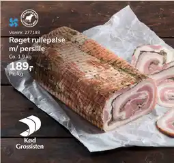 Dagrofa Food Service Røget rullepølse m/persille tilbud