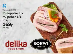 Dagrofa Food Service Rullepølse lux m/ peber 1/1 tilbud