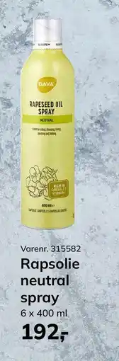 Dagrofa Food Service Rapsolie neutral spray tilbud