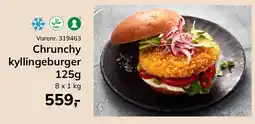 Dagrofa Food Service Chrunchy kyllingeburger tilbud