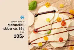 Dagrofa Food Service Mozarella i skiver tilbud