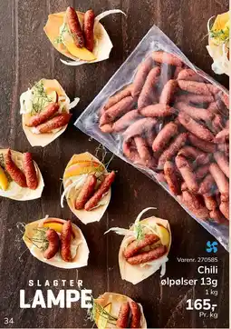 Dagrofa Food Service Chili ølpølser tilbud