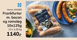 Dagrofa Food Service Frankfurter m. bacon og ramsløg tilbud