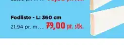 jem & fix Fodliste - L: 360 cm tilbud