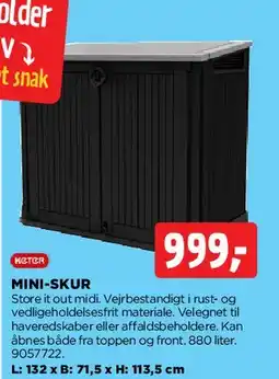 jem & fix MINI-SKUR tilbud