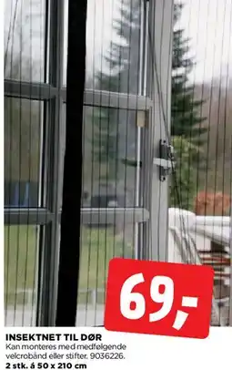 jem & fix Insektnet til dør tilbud