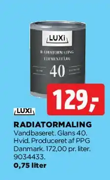 jem & fix Radiatormaling tilbud