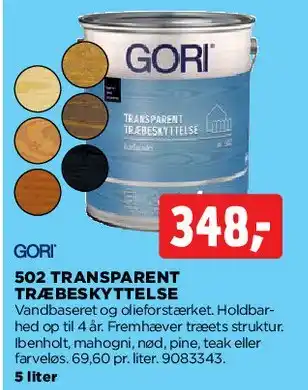 jem & fix GORI 502 Transparent Træbeskyttelse tilbud