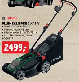jem & fix PLÆNEKLIPPER 2 x 18 V tilbud