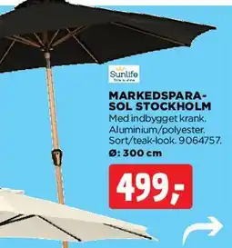 jem & fix MARKEDSPARASOL STOCKHOLM tilbud