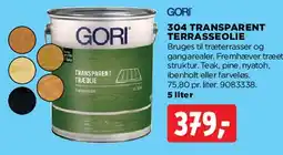 jem & fix GORI 304 Transparent Terrasseolie (5 l) tilbud