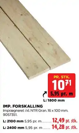jem & fix IMP. FORSKALLING tilbud