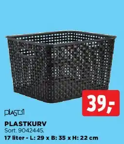 jem & fix Plastkurv tilbud
