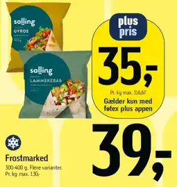 Føtex Salling gyros / lammekebab tilbud