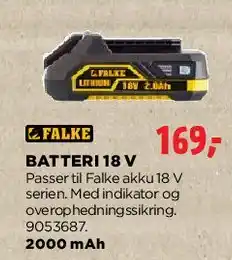 jem & fix Batteri 18 V tilbud