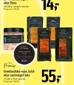 Føtex Grønlandske rejer, kold- eller varmrøget laks tilbud