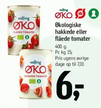 Føtex Økologiske hakkede eller flåede tomater tilbud