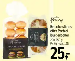 Føtex Princip - Brioche sliders eller Pretzel burgerboller tilbud