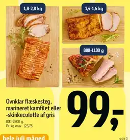 Føtex Ovnklar flæskesteg, marineret kamfilet eller skinkeculotte af gris tilbud