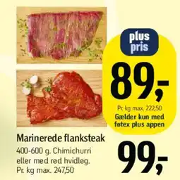 Føtex Marinerede flanksteak tilbud