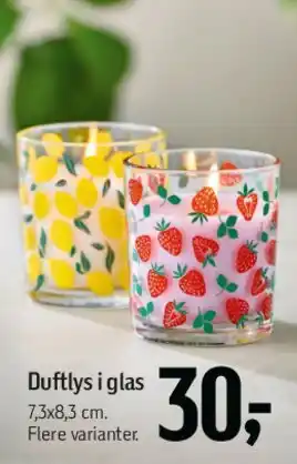 Føtex Duftlys i glas tilbud