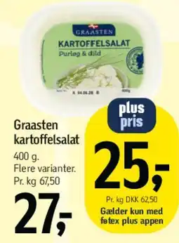 Føtex Graasten kartoffelsalat tilbud